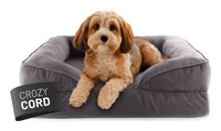 Lumaland Hundebett Indoor Cord S Grau - Produkttyp: Bett - Tierart: Hund - Detailfarbe: Grau - Breite: 60 cm - Länge: 70 cm