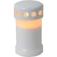 Star Trading LED Grabkerze Serene Outdoor, Weiss, 13.5 cm Höhe - Betriebsart: Akkubetrieb - Aussenanwendung: Ja - Höhe: 13.5 cm - Timerfunktion: Nein - Set: Nein - Leuchtenfarbe: Weiss