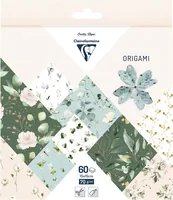 Clairefontaine Bastelpapier Origami Papier Romantik, 60 Blatt - Papierformat: 15 x 15 cm - Selbstklebend: Nein - Papierfarbe: Mehrfarbig - Weiss - Papiertyp: Bastelpapier - Mediengewicht: 70 g/m² - Verpackungseinheit: 60 Stück