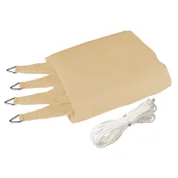 Windhager Sonnensegel 400 cm, Quadratisch, Grün - Tiefe: 400 cm - Breite: 400 cm - Detailfarbe: Grün - Form: Eckig