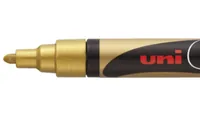 UNI-BALL Chalk Marker 1.8-2.5mm PWE-5M GOLD gold, Rundspitze