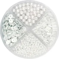 Knorr Prandell Kunststoffperlen 30 g Weiss - Packungsgrösse: 1 Stück - Durchmesser: 90 mm - Detailfarbe: Weiss - Perlenart: Perlenset