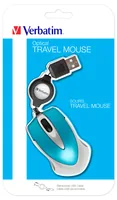 Verbatim USB Maus Go Mini Optical Travel caribbean Blue retail