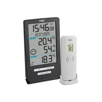 TFA Dostmann Funk-Thermometer XENA HOME - Detailfarbe: Anthrazit - Anwendungsbereich: Temperaturmessung - Luftfeuchtigkeitsmessung - Typ: Thermometer