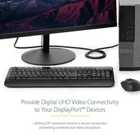 StarTech.com 50cm DisplayPort 1.2 Kabel mit Verriegelung (Stecker/Stecker)