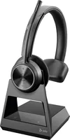 HP Poly Savi 7310 UC Monaural DECT 1880-1900 MHz Headset Kopfhörer Kabellos Kopfband Büro/Callcenter Ladestation Schwarz
