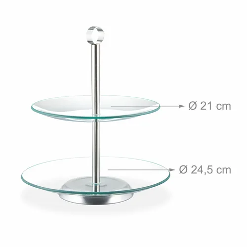 Relaxdays 10032081 Plat et assiette de service
