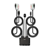 Lindy 2 Port HDMI 18G, USB Type C, USB 2.0 and Audio Cable KVM Switch