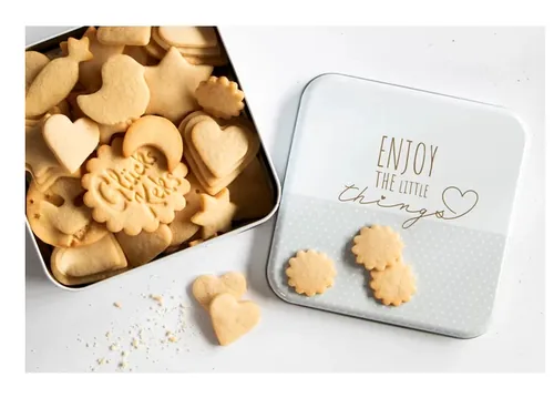 Städter Vorratsbehälter Enjoy the little things 2.8 l, Weiss - Produkttyp: Aufbewahrungsbox - Materialtyp: Metall - Set: Nein - Volumen: 2.8 l - Stapelbar: Nein - Verschlusstyp: Deckel