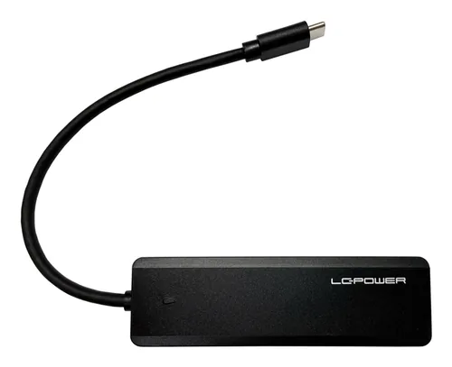LC-Power LC-HUB-U3-4-C interface hub USB 3.2 Gen 2 (3.1 Gen 2) Type-A 10000 Mbit/s Black