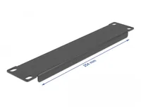 DELOCK 10"" Netzwerkschrank Blindabdeckung 1 HE schwarz