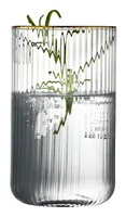 Lyngby Trinkglas Palermo Gold 50 cl, 4 Stück - Glas Typ: Trinkglas - Material: Glas - Detailfarbe: Transparent - Höhe: 13 cm - Volumen: 500 ml