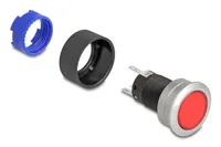 DELOCK Drucktaster vorstehend Einbau 22mm 5x Lötanschluss rt