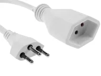 FURBER.power Verlängerungskabel T13-T12 0.2 m Weiss - Anzahl Leiter: 3 - Detailfarbe: Weiss - Kinderschutz: Ja - Steckereigenschaften: Angespritzt - Steckertyp Ausgang: T13 - Leiterquerschnitt: 1 mm²