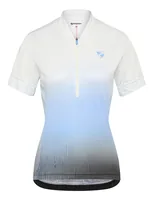 Ziener Velotrikot NELENIA-Z Damen Dreamy Sky White, Gr. 42 - Farbe: Blau - Weiss - Detailfarbe: Blau - Weiss - Nachhaltigkeit: Nicht angegeben - Zielgruppe: Damen - Altersgruppe: Erwachsene - Produkttyp: Velotrikot