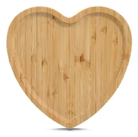 Zeller Present Serviertablett Herz 20.5 x 21 cm, Bambus - Material: Holz - Detailfarbe: Bambus - Motiv: Herz