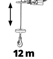 Einhell Seilhebezug TC-EH 250 250 kg - Breite: 0 cm - Belastbarkeit: 250 kg - Produkttyp: Seilhebezug