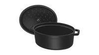 Staub La Cocotte 41cm oval schwarz, Gusseisen