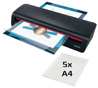 GBC Laminiergerät 240HS A3 125 µm - Aufheizzeit: 2 min - Laminierverfahren: Kalt- und Heisslamination - Ausstattung: Abschaltautomatik - Maximale Folienstärke: 125 µm - Medienformat: A3 - Set: Ja