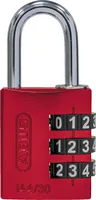 Abus Zahlenschloss 144/30 B/DFNLI Rot Aluminium - Schlossart: Zahlenschloss - Set: Nein - Aussenanwendung: Ja