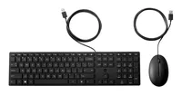 HP Wired Desktop 320MK Mouse and Keyboard clavier Souris incluse maison/bureau USB Noir