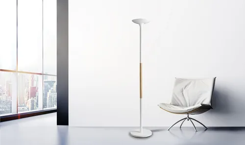 UNiLUX Stehleuchte Pryska 5539 lm, Weiss - Betriebsart: Kabel - Lampensockel: LED fest verbaut - Smart Home: Nicht kompatibel - Farbtemperatur Kelvin: 3000 K - Anwendungsbereich: Indoor - Gesamtleistung: 44.6 W