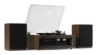 Audizio Plattenspieler Set Boston Schwarz - Detailfarbe: Schwarz - Plattenspieler Antriebsart: Riemenantrieb - Platte Geschwindigkeit: 33? U/min - 45 U/min - 78 U/min - Tonabnehmer: Dabei - Tonarm: Gerade - Anwender: HiFi