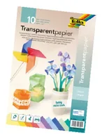 Folia Transparentpapier A4, 115 g/m²,  10 Stück, Farbig sortiert - Papierformat: A4 - Selbstklebend: Nein - Papierfarbe: Farbig sortiert - Papiertyp: Transparentpapier - Mediengewicht: 115 g/m² - Verpackungseinheit: 10 Stück