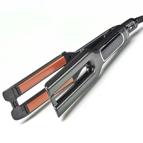 Revlon Haarglätter Double Straight - Ionentechnologie: Nein - Haarglätter Eigenschaften: Automatische Sicherheitsabschaltung - Glätten - Verriegelungsmechanismus - Einstellbare Temperatur - Material Glättplatten: Keramik - Anwender: Heimanwender