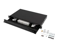 Lanberg FOP1-24SD-LQB patch panel 1U