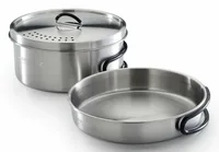 Campingaz Topf-Set Trekking Kit 3-teilig edelstahl 1 Topf+ 1 Deckel+ 1 camping tableware set Stainless steel