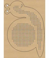 URSUS Stickset Kreuzstich Tiere 14.5 x 20 cm, 24 Stück - Detailfarbe: Braun - Produktart: Stickkarton