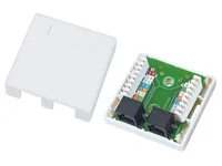 Alantec GN002 wire connector 2xRJ45 White