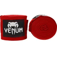 Venum EU- -0430-Red Elastic hand wraps 2.49 m (98")