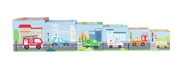 Spielba Holzspielwaren Stapelturm mit 6 Autos - Altersempfehlung ab: 12 Monaten - Material: Holz - Eigenschaften: Keine Eigenschaft - Zertifikate: Keine Zertifizierung - Detailfarbe: Mehrfarbig