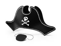 Partydeco Partyaccessoire Pirat - Assortiert: Nein - Packungsgrösse: 2 Stück - Produkttyp: Partyaccessoire - Motto: Pirat - Detailfarbe: Schwarz - Material: Papier