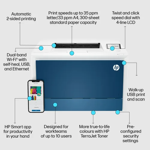 HP Color LaserJet Pro 4202dw Printer A colori 600 x 600 DPI A4 Wi-Fi