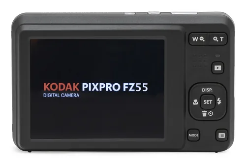 Kodak Fotokamera PixPro FZ55 – Silber - Bildsensortyp: CMOS - Bildsensor Auflösung: 16 Megapixel - Widerstandsfähigkeit: Keine Angabe - Speicherkartentyp: SD - SDHC UHS-II - SDXC UHS-II - Bauform Kamera: Kompakt - GPS: Nein