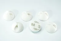 Schönenberger Beans Kabelhalterungen, Ø 29 mm, Weiss - Produkttyp: Kabelbinder-Befestigungssockel - Ausstattung Kabelmanagement: Keine - Verpackungseinheit: 6 Stück - Material: Kunststoff - Detailfarbe: Weiss