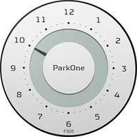 Needit ParkOne parking disc Black, White, Metallic Electronic