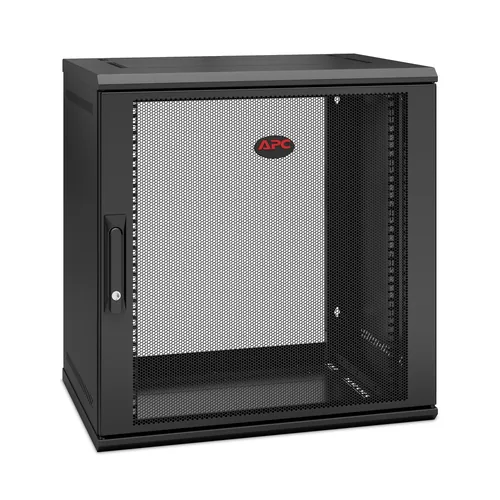 APC Wandschrank AR112SH4 19 / 12HE / Schwarz - Produkttyp: Wandgehäuse - 10/19 Rack: 19 - Höheneinheiten: 12HE - Schallgedämpft: Nein - Einbautiefe: 329 mm - Tiefe (Aussenmass): 400 mm