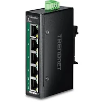 TRENDnet 5-Port Industrial Gigabit PoE DIN-Rail Mini Switch