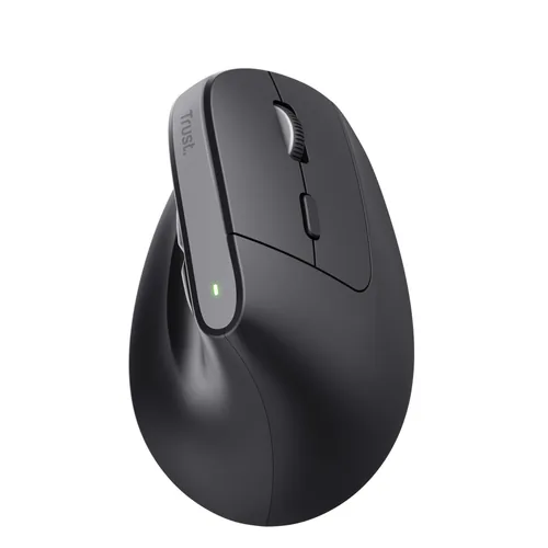 Trust Ergonomische Maus Bayo+ - Maus-Typ: Ergonomisch - Maus Features: Programmierbare DPI-Einstellung - Vertikales Design - Daumentaste - Silent-Tasten - Gelenkschonend - Scrollrad - Bedienungsseite: Rechtshänder - Detailfarbe: Schwarz - Verbindungsart: 