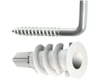Tox-Dübel Hakendübel Pirat-Leslie-L 4 Stück - Bohrdurchmesser: 0 mm - Länge: 32 mm - Verpackungseinheit: 4 Stück - Für Material: Gipskarton - Set: Nein