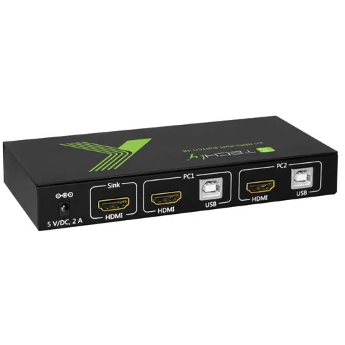 Techly KVM Switch USB, HDMI, 4K, 2 Wege