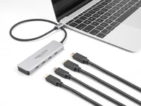Delock Dockingstation USB 3.1 Typ-C 64231 - Ladefunktion: Nein - Dockinganschluss: USB-C - Kompatible Hersteller: Universal - Vesa-Bohrung vorhanden: Nein