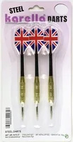 Karella Dartpfeile Steeldart Blister-Set - Nachhaltigkeit: Nicht angegeben - Dart Art: Steel Dart - Detailfarbe: Mehrfarbig - Material: Metall - Gewicht: 18 g