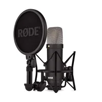 Rode Kondensatormikrofon NT1 Signature Series Black - Typ: Einzelmikrofon - Bauweise: Hand-/Stativmikrofon - Anwendungsbereich: Gesang & Sprache - Instrumente - Stereoaufnahme - Voice-Chat / Gaming - Wandlerprinzip: Kondensator - Richtcharakteristik: Nier