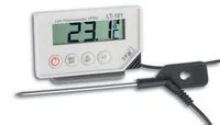 TFA Dostmann Thermometer zum Einstechen - Anwendungsbereich: Temperaturmessung - Typ: Thermometer - Detailfarbe: Weiss