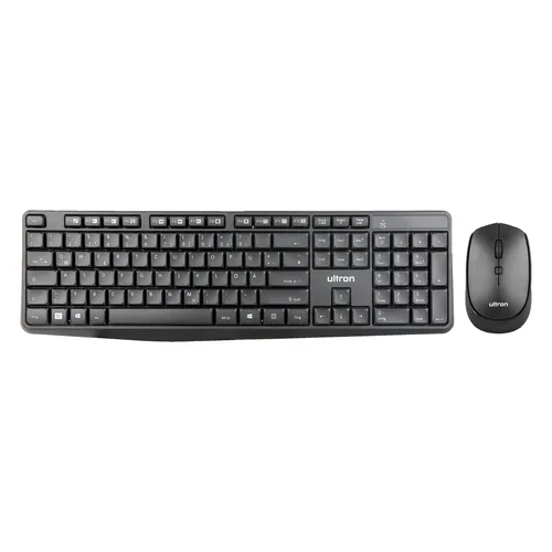 Ultron UMC300 keyboard Mouse included Universal RF Wireless German Black